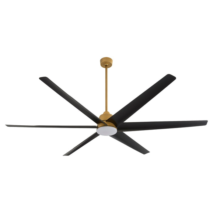 Myhouse Lighting Quorum - 35846-47 - 84"Patio Fan - Spree - Brushed Brass
