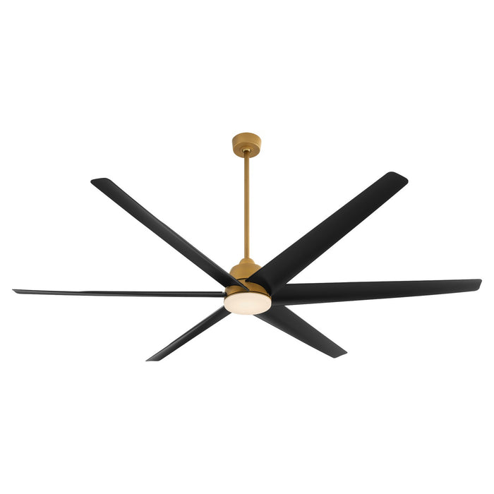 Myhouse Lighting Quorum - 35846-47 - 84"Patio Fan - Spree - Brushed Brass