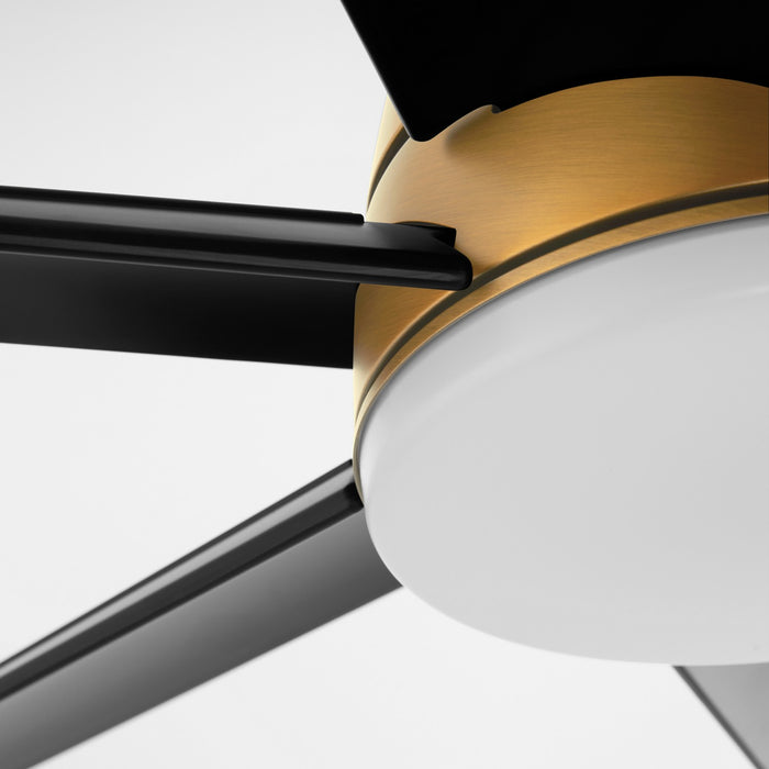 Myhouse Lighting Quorum - 35846-47 - 84"Patio Fan - Spree - Brushed Brass