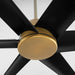 Myhouse Lighting Quorum - 35846-47 - 84"Patio Fan - Spree - Brushed Brass