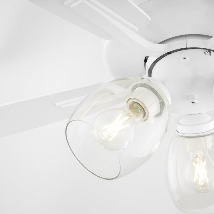 Myhouse Lighting Quorum - 4525-0308 - 52"Ceiling Fan - Ovation - Studio White