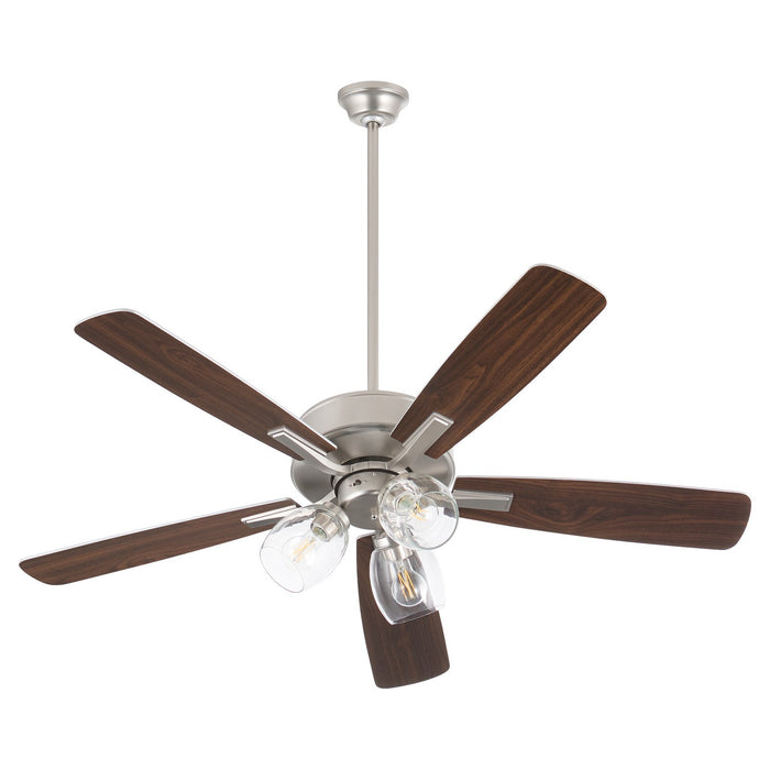 Myhouse Lighting Quorum - 4525-03165 - 52"Ceiling Fan - Ovation - Satin Nickel