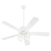 Myhouse Lighting Quorum - 4525-0408 - 52"Ceiling Fan - Ovation - Studio White