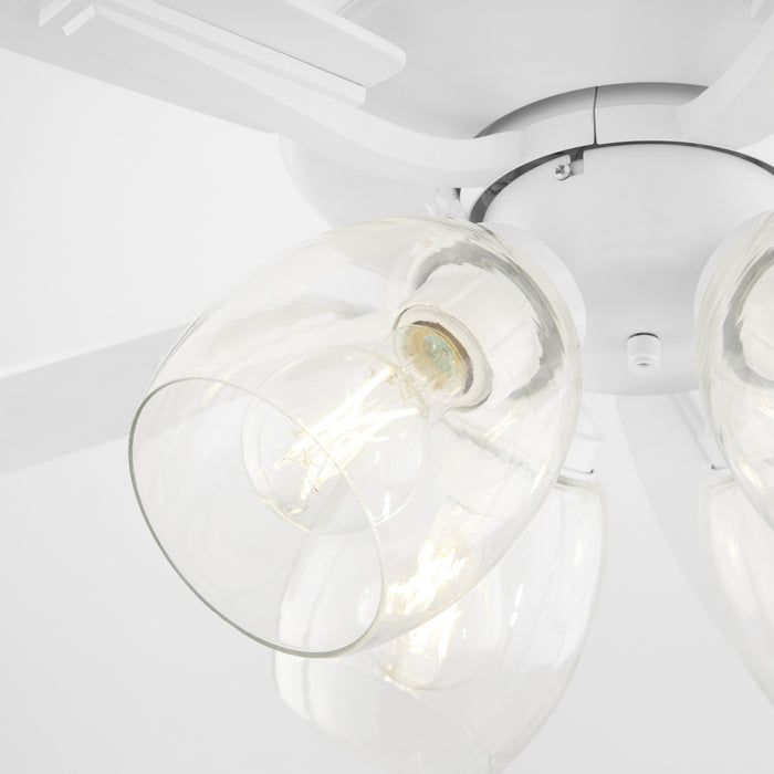 Myhouse Lighting Quorum - 4525-0408 - 52"Ceiling Fan - Ovation - Studio White