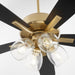 Myhouse Lighting Quorum - 4525-0480 - 52"Ceiling Fan - Ovation - Aged Brass