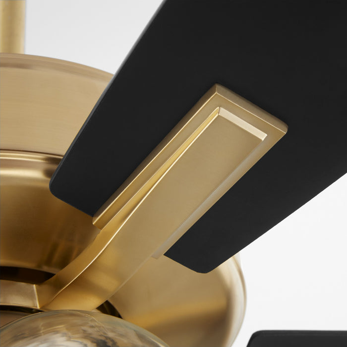 Myhouse Lighting Quorum - 4525-0480 - 52"Ceiling Fan - Ovation - Aged Brass