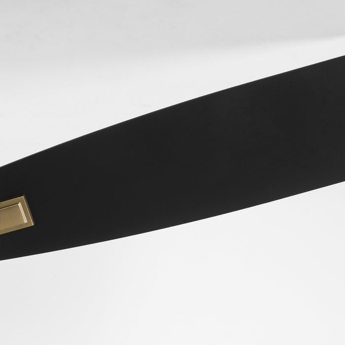 Myhouse Lighting Quorum - 4525-0480 - 52"Ceiling Fan - Ovation - Aged Brass