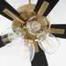 Myhouse Lighting Quorum - 4525-0480 - 52"Ceiling Fan - Ovation - Aged Brass