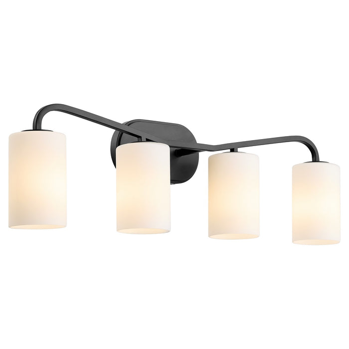 Myhouse Lighting Quorum - 5307-4-59 - Four Light Vanity - Rutherford - Matte Black