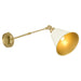 Myhouse Lighting Quorum - 5320-1-0880 - One Light Wall Mount - Bailey - Studio White w/ Aged Brass