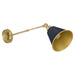 Myhouse Lighting Quorum - 5320-1-3280 - One Light Wall Mount - Bailey - Blue w/ Aged Brass