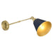 Myhouse Lighting Quorum - 5320-1-3280 - One Light Wall Mount - Bailey - Blue w/ Aged Brass