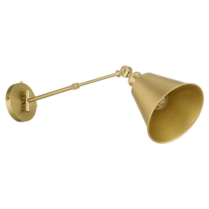 Myhouse Lighting Quorum - 5320-1-80 - One Light Wall Mount - Bailey - Aged Brass