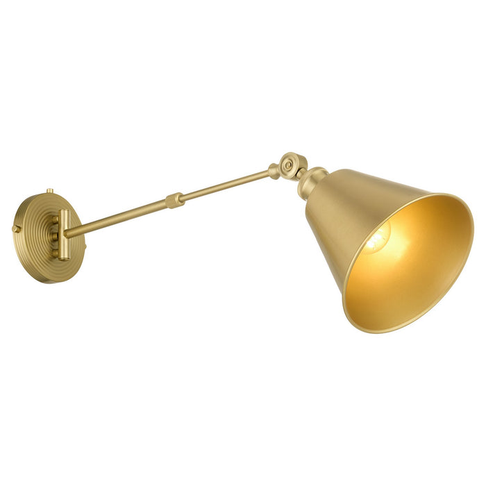 Myhouse Lighting Quorum - 5320-1-80 - One Light Wall Mount - Bailey - Aged Brass