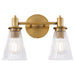 Myhouse Lighting Quorum - 5803-2-47 - Two Light Vanity - Lawton - Brushed Brass