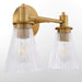 Myhouse Lighting Quorum - 5803-2-47 - Two Light Vanity - Lawton - Brushed Brass