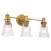 Myhouse Lighting Quorum - 5803-3-47 - Three Light Vanity - Lawton - Brushed Brass