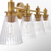 Myhouse Lighting Quorum - 5803-4-47 - Four Light Vanity - Lawton - Brushed Brass