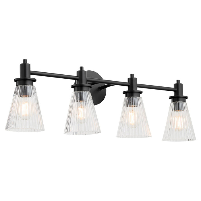 Myhouse Lighting Quorum - 5803-4-59 - Four Light Vanity - Lawton - Matte Black