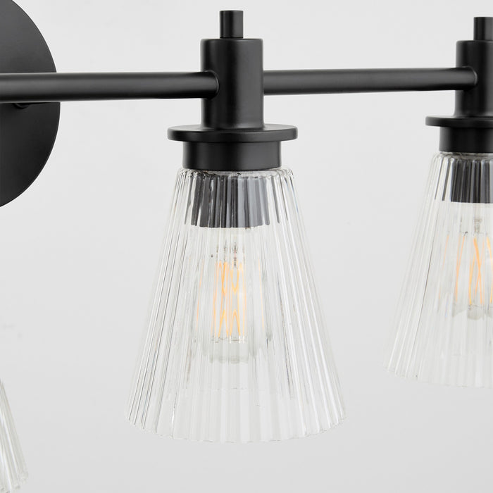 Myhouse Lighting Quorum - 5803-4-59 - Four Light Vanity - Lawton - Matte Black