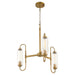 Myhouse Lighting Quorum - 6015-3-47 - Three Light Chandelier - Whitmire - Brushed Brass