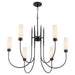 Myhouse Lighting Quorum - 6024-6-59 - Six Light Chandelier - Jerome - Matte Black