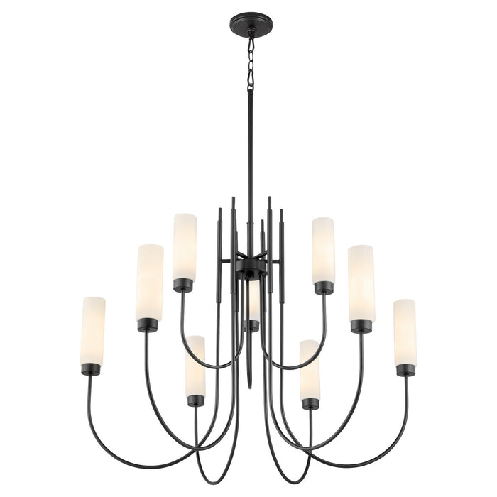 Myhouse Lighting Quorum - 6024-9-59 - Nine Light Chandelier - Jerome - Matte Black