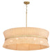 Myhouse Lighting Quorum - 6123-8-47 - Eight Light Pendant - Fairview - Brushed Brass