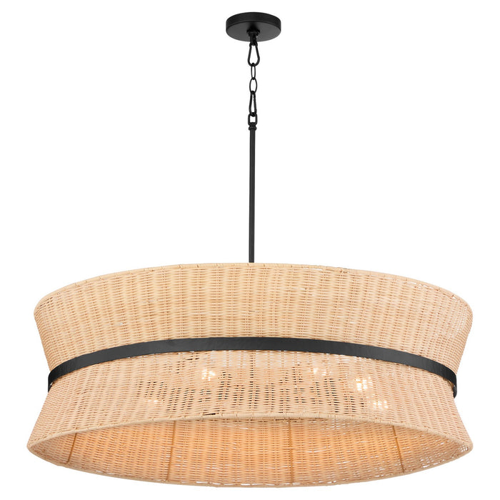 Myhouse Lighting Quorum - 6123-8-59 - Eight Light Pendant - Fairview - Matte Black