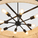 Myhouse Lighting Quorum - 6123-8-59 - Eight Light Pendant - Fairview - Matte Black
