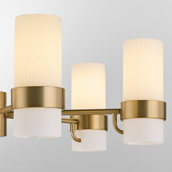 Myhouse Lighting Quorum - 6169-6-47 - Six Light Chandelier - Sojourn - Brushed Brass