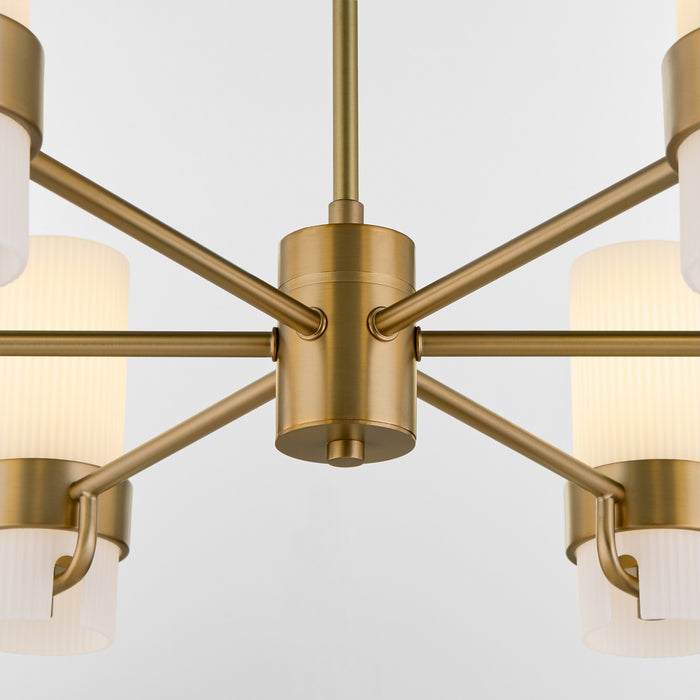 Myhouse Lighting Quorum - 6169-6-47 - Six Light Chandelier - Sojourn - Brushed Brass
