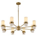 Myhouse Lighting Quorum - 6169-8-47 - Eight Light Chandelier - Sojourn - Brushed Brass