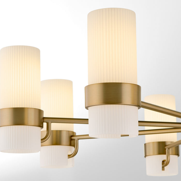 Myhouse Lighting Quorum - 6169-8-47 - Eight Light Chandelier - Sojourn - Brushed Brass