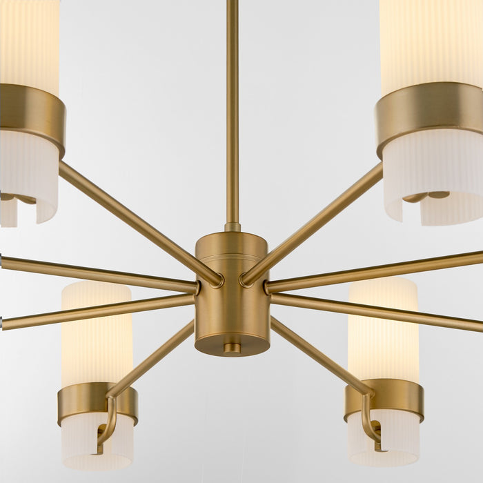 Myhouse Lighting Quorum - 6169-8-47 - Eight Light Chandelier - Sojourn - Brushed Brass