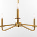 Myhouse Lighting Quorum - 6307-5-47 - Five Light Chandelier - Rutherford - Brushed Brass