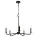 Myhouse Lighting Quorum - 6307-5-59 - Five Light Chandelier - Rutherford - Matte Black