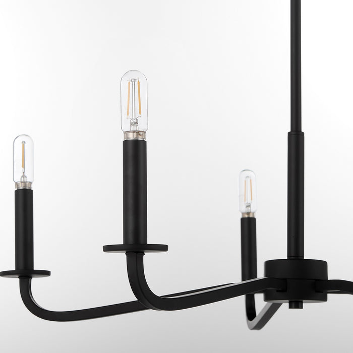 Myhouse Lighting Quorum - 6307-5-59 - Five Light Chandelier - Rutherford - Matte Black