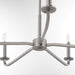 Myhouse Lighting Quorum - 6307-5-65 - Five Light Chandelier - Rutherford - Satin Nickel