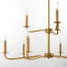 Myhouse Lighting Quorum - 6307-9-47 - Nine Light Chandelier - Rutherford - Brushed Brass