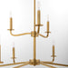 Myhouse Lighting Quorum - 6307-9-47 - Nine Light Chandelier - Rutherford - Brushed Brass
