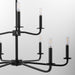 Myhouse Lighting Quorum - 6307-9-59 - Nine Light Chandelier - Rutherford - Matte Black