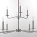 Myhouse Lighting Quorum - 6307-9-65 - Nine Light Chandelier - Rutherford - Satin Nickel