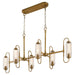 Myhouse Lighting Quorum - 6615-6-47 - Six Light Pendant - Whitmire - Brushed Brass