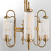 Myhouse Lighting Quorum - 6615-6-47 - Six Light Pendant - Whitmire - Brushed Brass