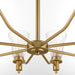 Myhouse Lighting Quorum - 6803-8-47 - Eight Light Chandelier - Lawton - Brushed Brass