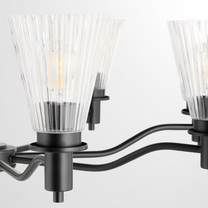 Myhouse Lighting Quorum - 6803-8-59 - Eight Light Chandelier - Lawton - Matte Black