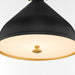Myhouse Lighting Quorum - 6863-16-5980 - One Light Pendant - Bonnel - Matte Black / Aged Brass