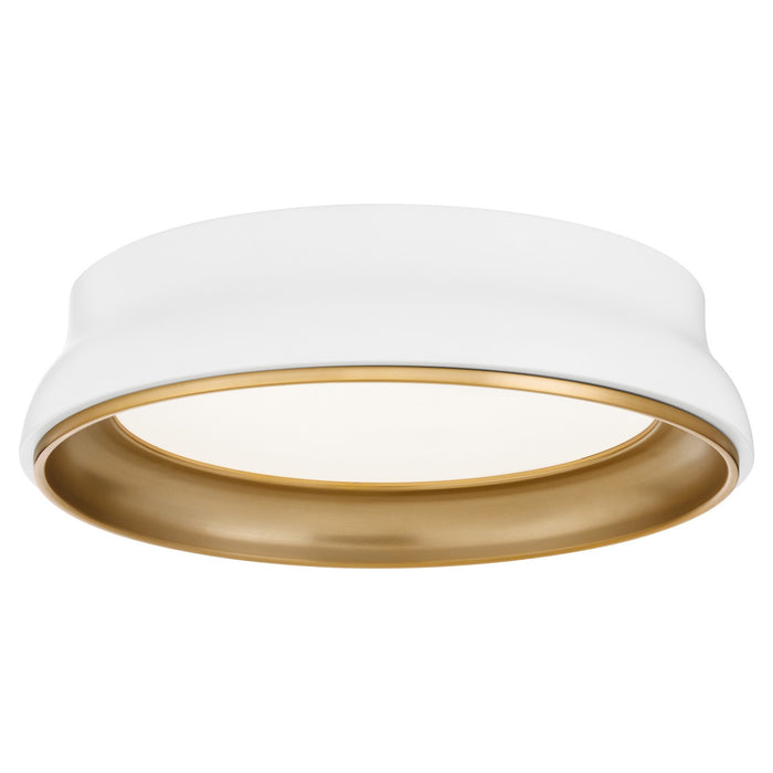 Myhouse Lighting Quorum - 8-2018-0847 - Ceiling Mount - Legend - Studio White / Brushed Brass