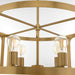 Myhouse Lighting Quorum - 8231-4-47 - Four Light Pendant - Colburn - Brushed Brass